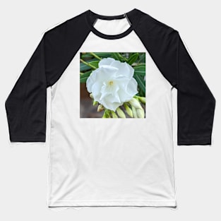 White Florida Flower 1 Baseball T-Shirt